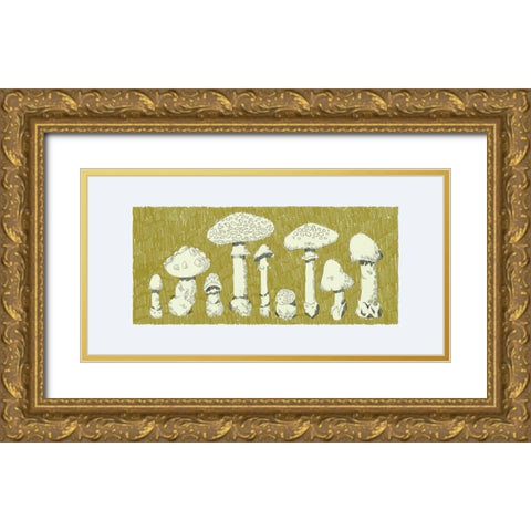 Forest Fungi I Gold Ornate Wood Framed Art Print with Double Matting by Green, Jacob