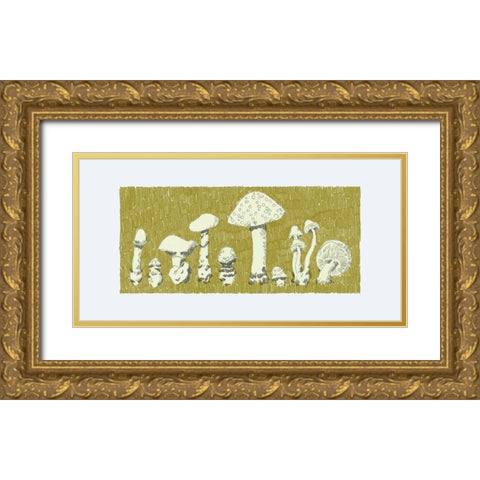Forest Fungi II Gold Ornate Wood Framed Art Print with Double Matting by Green, Jacob