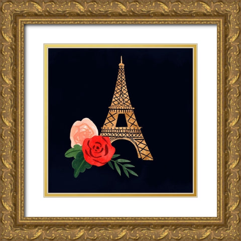 Oui Oui Glam II Gold Ornate Wood Framed Art Print with Double Matting by Borges, Victoria