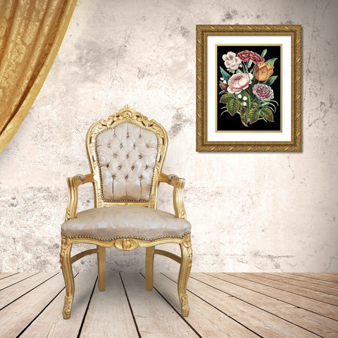 Garden Gathering VIII Gold Ornate Wood Framed Art Print with Double Matting by Unknown