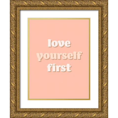Womxn I Gold Ornate Wood Framed Art Print with Double Matting by Hambly, Anna
