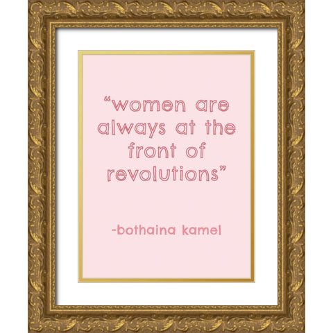 Womxn IV Gold Ornate Wood Framed Art Print with Double Matting by Hambly, Anna