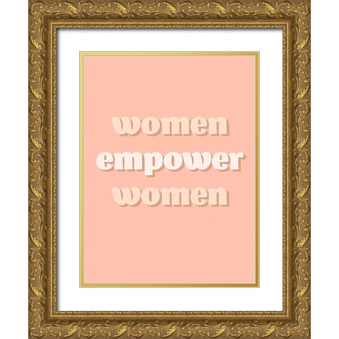 Womxn VI Gold Ornate Wood Framed Art Print with Double Matting by Hambly, Anna
