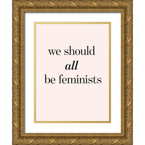 Womxn VII Gold Ornate Wood Framed Art Print with Double Matting by Hambly, Anna
