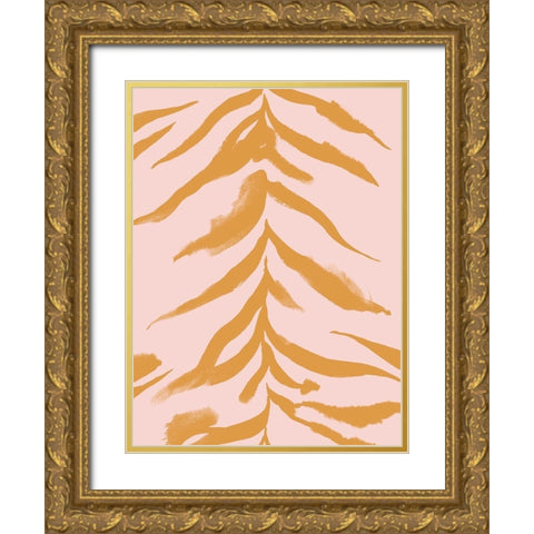 Pastel Predator II Gold Ornate Wood Framed Art Print with Double Matting by Green, Jacob