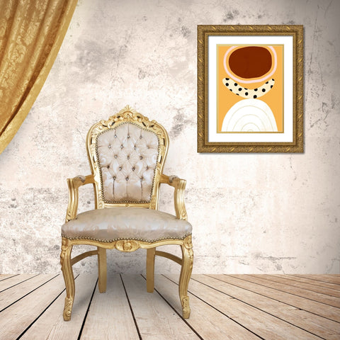 Banana Split II Gold Ornate Wood Framed Art Print with Double Matting by Borges, Victoria