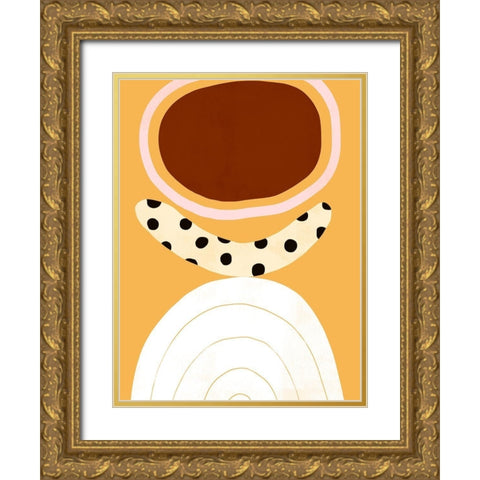 Banana Split II Gold Ornate Wood Framed Art Print with Double Matting by Borges, Victoria