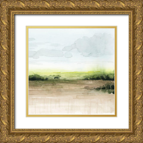 Morning Bluff II Gold Ornate Wood Framed Art Print with Double Matting by Popp, Grace
