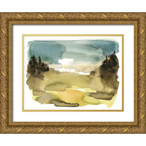 Alpine Wetlands I Gold Ornate Wood Framed Art Print with Double Matting by Green, Jacob
