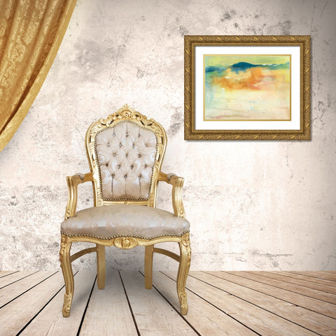 Becoming Calm I Gold Ornate Wood Framed Art Print with Double Matting by Combs, Joyce