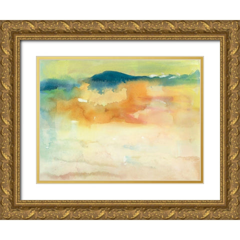 Becoming Calm I Gold Ornate Wood Framed Art Print with Double Matting by Combs, Joyce