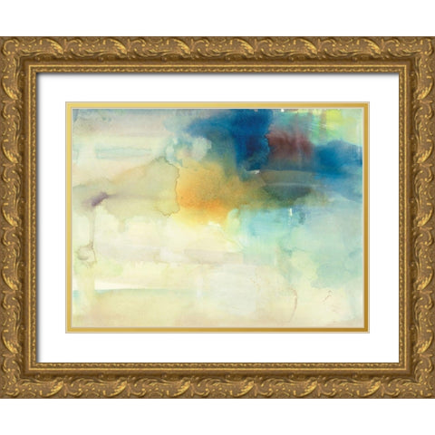 Becoming Calm II Gold Ornate Wood Framed Art Print with Double Matting by Combs, Joyce