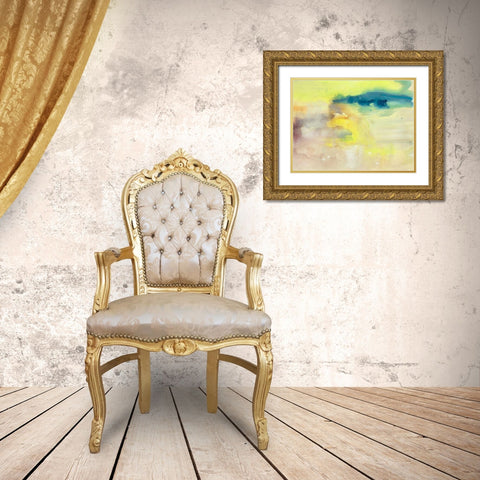 Becoming Calm III Gold Ornate Wood Framed Art Print with Double Matting by Combs, Joyce