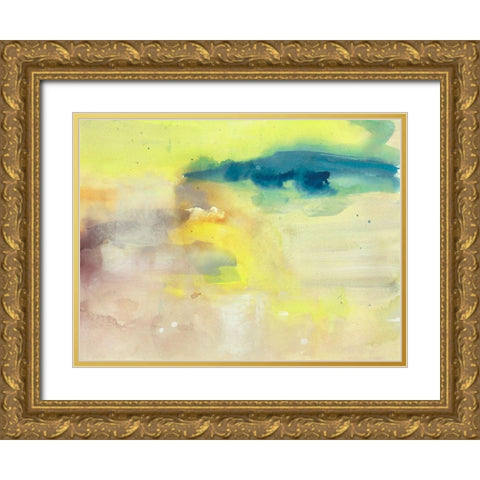 Becoming Calm III Gold Ornate Wood Framed Art Print with Double Matting by Combs, Joyce