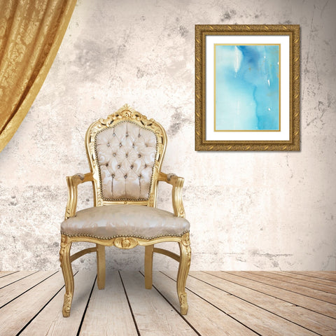 Skyfall I Gold Ornate Wood Framed Art Print with Double Matting by Combs, Joyce