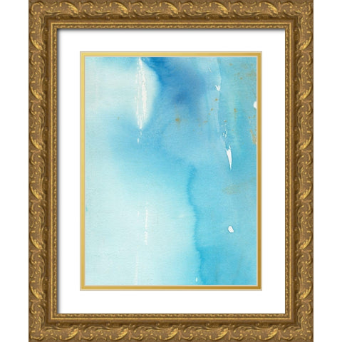 Skyfall I Gold Ornate Wood Framed Art Print with Double Matting by Combs, Joyce