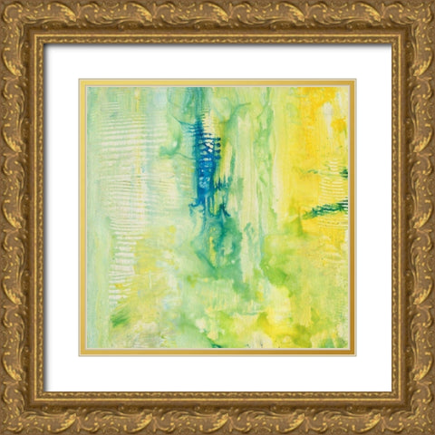 Oriental Figures I Gold Ornate Wood Framed Art Print with Double Matting by Combs, Joyce