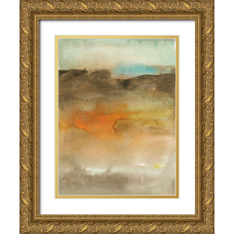 Sky and Desert I Gold Ornate Wood Framed Art Print with Double Matting by Combs, Joyce