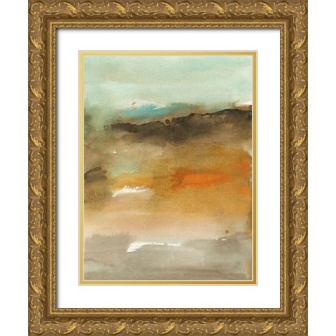 Sky and Desert II Gold Ornate Wood Framed Art Print with Double Matting by Combs, Joyce