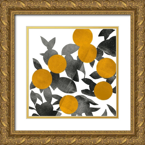 Shadow Branch II Gold Ornate Wood Framed Art Print with Double Matting by Scarvey, Emma