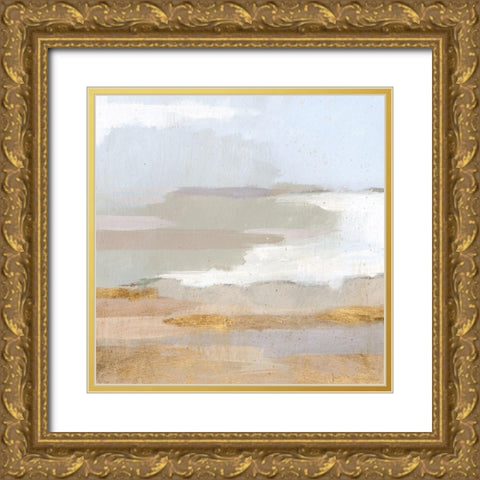 Abstract Coastland II Gold Ornate Wood Framed Art Print with Double Matting by Borges, Victoria