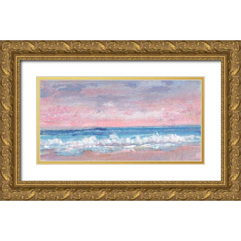 Coastal Pink Horizon I Gold Ornate Wood Framed Art Print with Double Matting by OToole, Tim