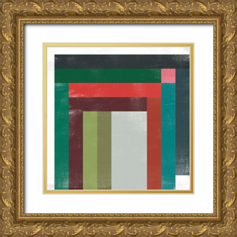 Rainbow Prism IV Gold Ornate Wood Framed Art Print with Double Matting by Vess, June Erica