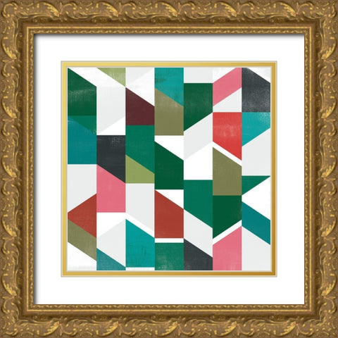Rainbow Prism V Gold Ornate Wood Framed Art Print with Double Matting by Vess, June Erica