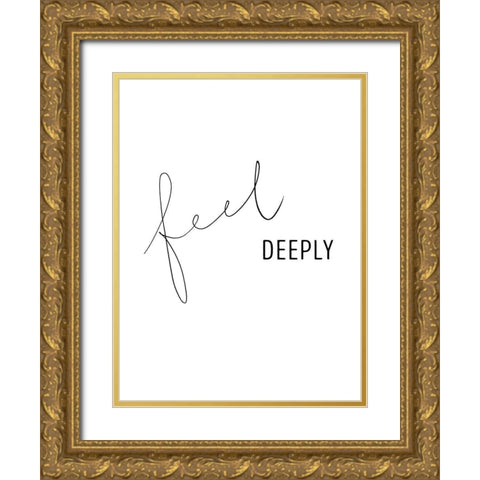 Simply Kindness I Gold Ornate Wood Framed Art Print with Double Matting by Hambly, Anna