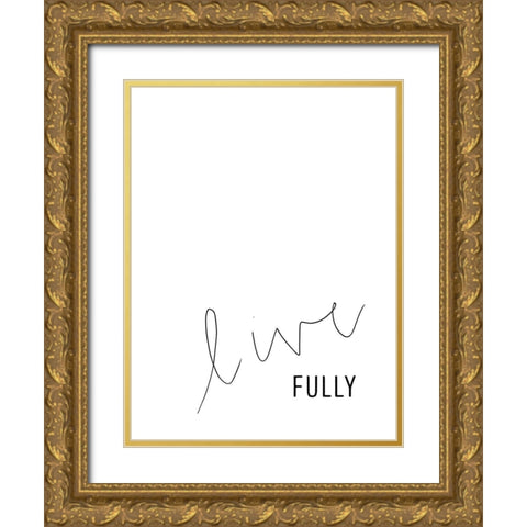 Simply Kindness II Gold Ornate Wood Framed Art Print with Double Matting by Hambly, Anna
