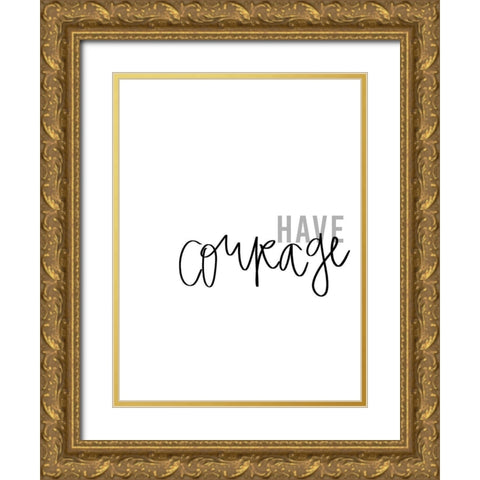 Simply Kindness III Gold Ornate Wood Framed Art Print with Double Matting by Hambly, Anna