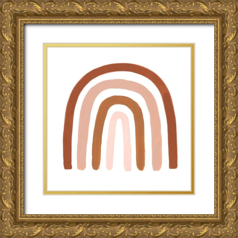 Terracotta Arch II Gold Ornate Wood Framed Art Print with Double Matting by Borges, Victoria