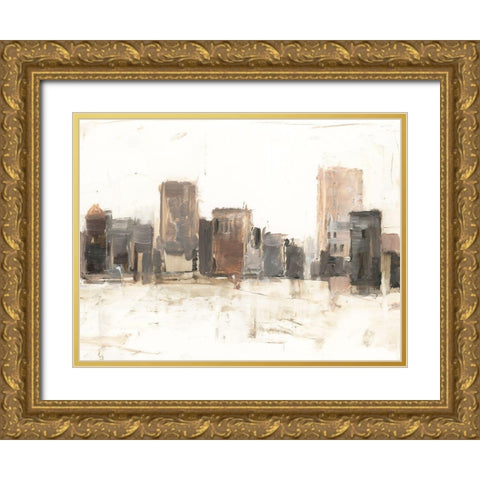 City Vista I Gold Ornate Wood Framed Art Print with Double Matting by Harper, Ethan