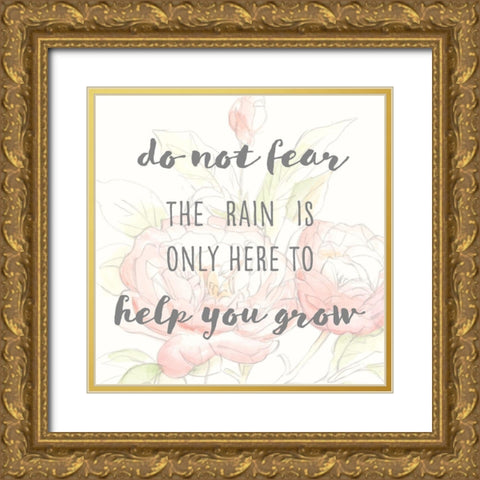 Grow Through II Gold Ornate Wood Framed Art Print with Double Matting by Studio W
