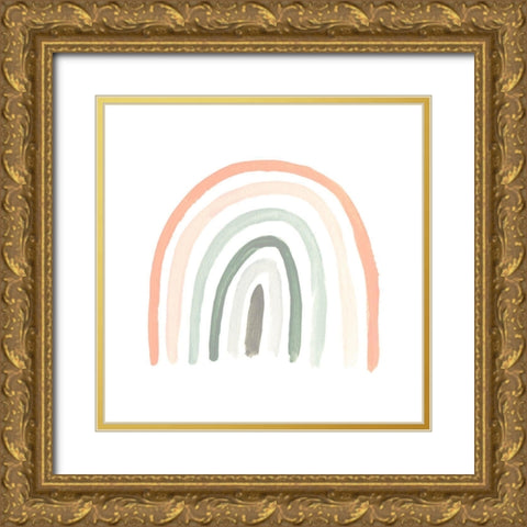 Sweet Rainbow I Gold Ornate Wood Framed Art Print with Double Matting by Vess, June Erica