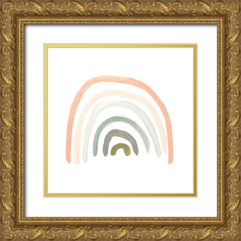 Sweet Rainbow II Gold Ornate Wood Framed Art Print with Double Matting by Vess, June Erica