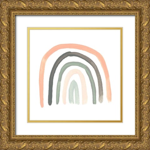 Sweet Rainbow III Gold Ornate Wood Framed Art Print with Double Matting by Vess, June Erica