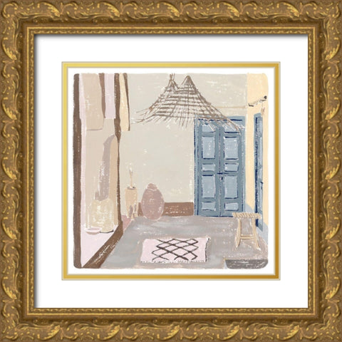 The Salty Breeze I Gold Ornate Wood Framed Art Print with Double Matting by Wang, Melissa
