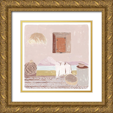 The Salty Breeze IV Gold Ornate Wood Framed Art Print with Double Matting by Wang, Melissa