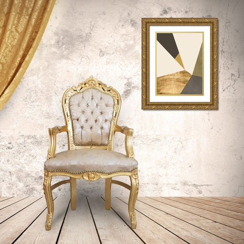 Clovis I Gold Ornate Wood Framed Art Print with Double Matting by Green, Jacob