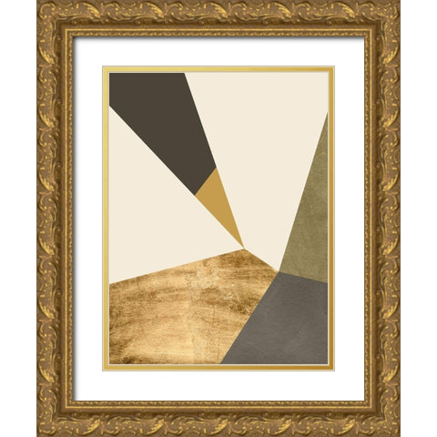 Clovis I Gold Ornate Wood Framed Art Print with Double Matting by Green, Jacob