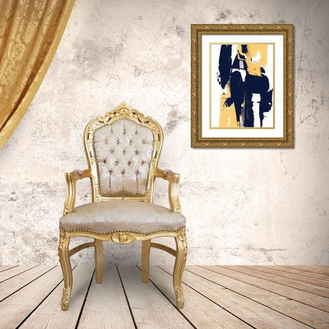 Monolith I Gold Ornate Wood Framed Art Print with Double Matting by Vess, June Erica