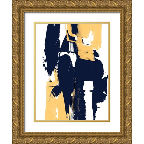 Monolith I Gold Ornate Wood Framed Art Print with Double Matting by Vess, June Erica