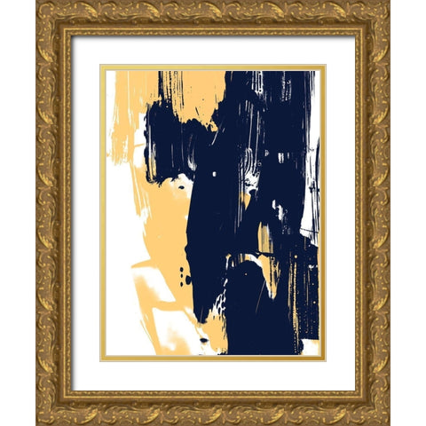 Monolith III Gold Ornate Wood Framed Art Print with Double Matting by Vess, June Erica