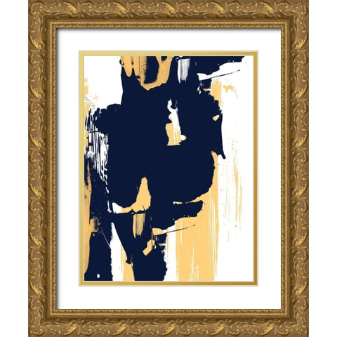 Monolith IV Gold Ornate Wood Framed Art Print with Double Matting by Vess, June Erica