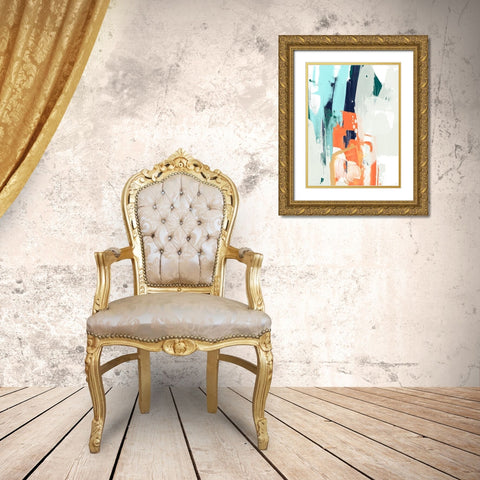 Graffiti Mambo I Gold Ornate Wood Framed Art Print with Double Matting by Vess, June Erica