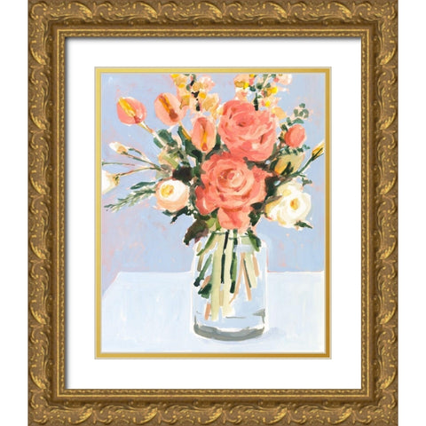 Undone Arrangement II Gold Ornate Wood Framed Art Print with Double Matting by Borges, Victoria