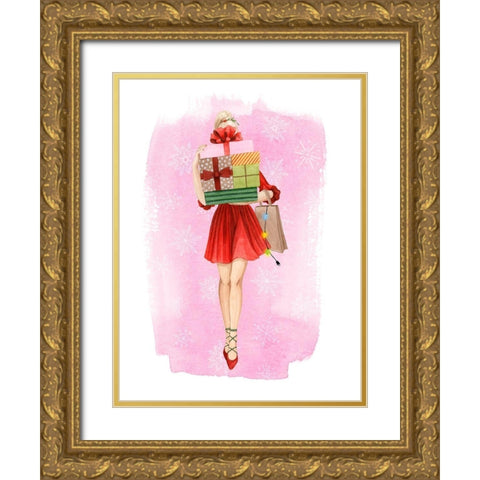 Mary Ann Bright II Gold Ornate Wood Framed Art Print with Double Matting by Popp, Grace