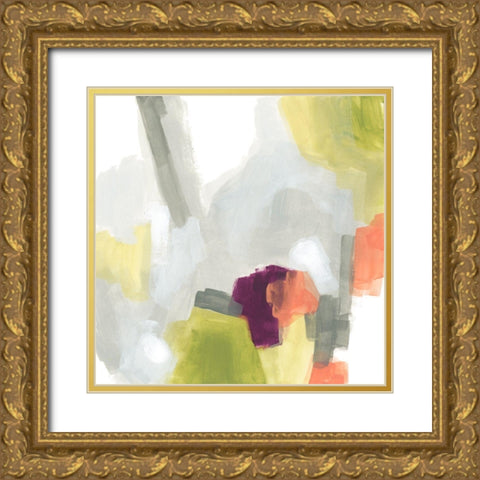 Particle Division I Gold Ornate Wood Framed Art Print with Double Matting by Vess, June Erica