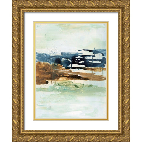 Northern Spring II Gold Ornate Wood Framed Art Print with Double Matting by Combs, Joyce